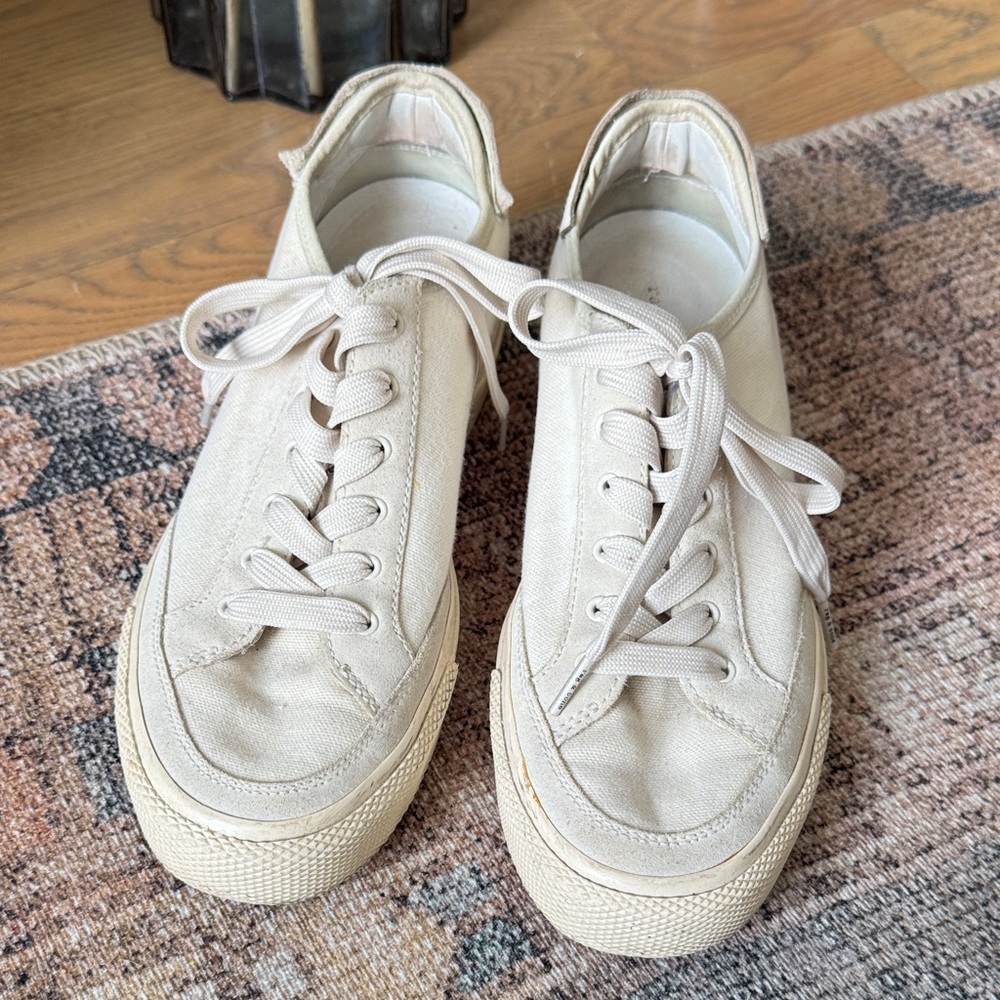 Rag & Bone Canvas Sneakers in Light Beige